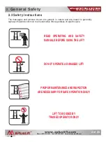 Preview for 8 page of APlusLift MT1500 Installation Manual & Operation Instructions