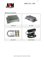 Предварительный просмотр 2 страницы APM 2.4GHz Bi-Directional Amplifier AAM-2450 Specifications