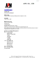 Предварительный просмотр 5 страницы APM AAMS226 Specification Sheet