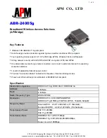 APM ABR-24005g Specification предпросмотр