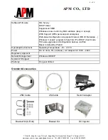 Preview for 2 page of APM APE-24005g Specification Sheet