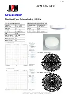 Preview for 1 page of APM APG-2409CP Specification Sheet