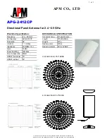 Preview for 1 page of APM APG-2412CP Specification Sheet