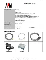 Предварительный просмотр 2 страницы APM APM-24005G Specification Sheet