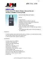 Preview for 1 page of APM AWCS-99X Specifications