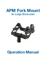 APM Fork Mount Operation Manual предпросмотр