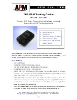 APM GPS/GSM Tracking Device AS-19B Specifications preview