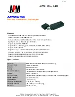 Preview for 1 page of APM IEEE 802.11n Wireless USB Adapter AAWUS046N Specifications