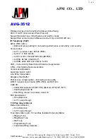 Preview for 3 page of APM Wi-Fi VoIP Gateway AVG-3512 Specifications