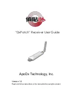 ApoDx Technology DxPatch User Manual предпросмотр