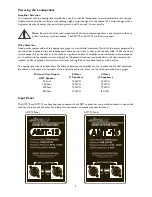 Preview for 4 page of APOGEE ACOUSTICS AMT-12 Installation And Use Manual