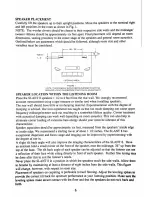 Предварительный просмотр 6 страницы APOGEE ACOUSTICS Centaurus Slant 8 Owner'S Manual