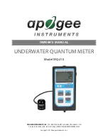 Apogee Instruments MQ-210 Owner'S Manual preview