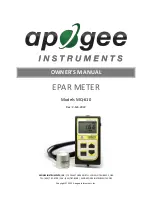 Apogee Instruments MQ-610 Owner'S Manual preview