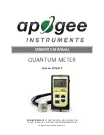 Apogee Instruments MQ-620 Owner'S Manual предпросмотр