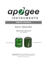 Apogee Instruments S2-111 Owner'S Manual preview