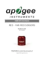 Apogee Instruments S2-432 Owner'S Manual preview