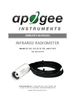 Apogee Instruments SI Series Owner'S Manual предпросмотр