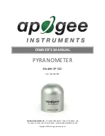 Apogee Instruments SP-522 Owner'S Manual preview