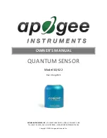 Apogee Instruments SQ-500 Owner'S Manual preview