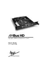 Предварительный просмотр 1 страницы Apogee AMBus HD User Manual