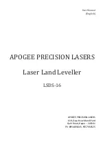 Apogee LSDS-16 User Manual preview