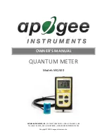 Apogee MQ-500 Owner'S Manual preview