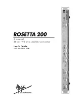 Apogee Rosetta 200 User Manual preview