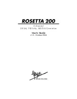 Preview for 3 page of Apogee Rosetta 200 User Manual