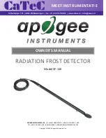 Apogee SF-110 Owner'S Manual предпросмотр