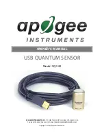 Apogee SQ-520 Owner'S Manual предпросмотр