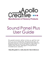 Preview for 1 page of Apollo creative Sound Panel Plus User Manual