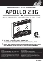 Предварительный просмотр 1 страницы Apollo 23G Homeowner'S Manual