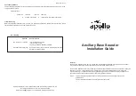 Apollo 45681-276 Installation Manual preview