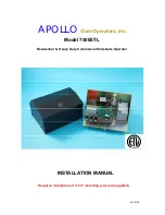 Apollo 7500ETL Installation Manual preview