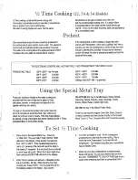 Preview for 9 page of Apollo aac24bib Use And Care Manual