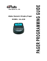 Apollo AL-A29 Programming Manual preview