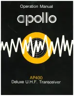 Предварительный просмотр 1 страницы Apollo AP400 Operation Manual