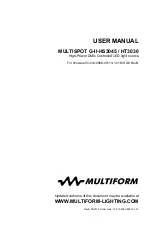 Preview for 3 page of Apollo DESIGN MultiSpot HT3030 (HP3) Manual