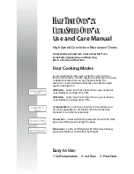 Предварительный просмотр 1 страницы Apollo Half Time Oven 2X Use And Care Manual