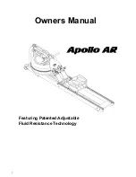 Apollo Hybrid AR Rower Owner'S Manual предпросмотр