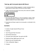 Preview for 3 page of Apollo Hybrid AR Rower Owner'S Manual