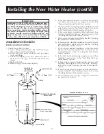 Предварительный просмотр 13 страницы Apollo Hydroheat A650YRRTL5 Instruction Manual