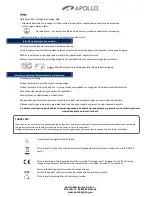 Preview for 3 page of Apollo LQZ10WW-BLK User Manual