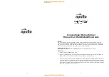 Preview for 1 page of Apollo Marine & Offshore MCP2A-R470SF-A071-02 Installation Manual