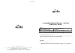 Preview for 1 page of Apollo MCP1A-R470SF-A071-01 Installation Manual