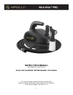 Apollo Mini-Mist PRO Instruction Manual preview