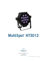 Preview for 20 page of Apollo multispot HT3012 User Manual