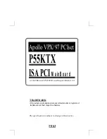 Предварительный просмотр 2 страницы Apollo P55KTX User Manual