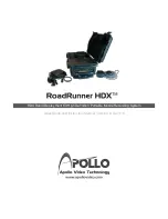 Apollo RoadRunner HDX User Manual And Instruction Manual предпросмотр